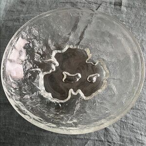 Vintage Hoya 10” Snowflake Bowl, Crystal, Designed by Saburo Funakoshi, Japan